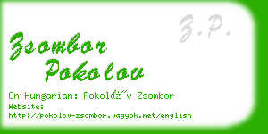 zsombor pokolov business card